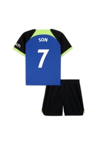 Tottenham Hotspur Son Heung-min #7 Babyklær Borte Fotballdrakt til barn 2022-23 Korte ermer (+ Korte bukser)